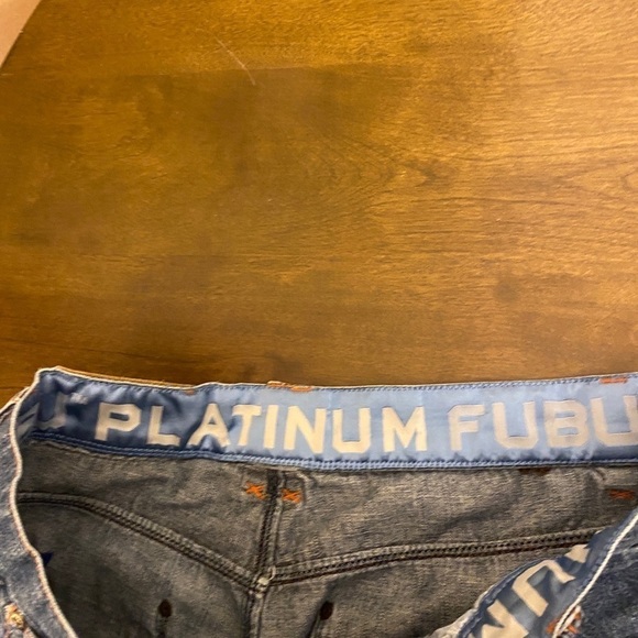 RARE ! Russell Character From Fat Albert FUBU Y2K Jeans Approx 36” x 31” - Picture 6 of 14